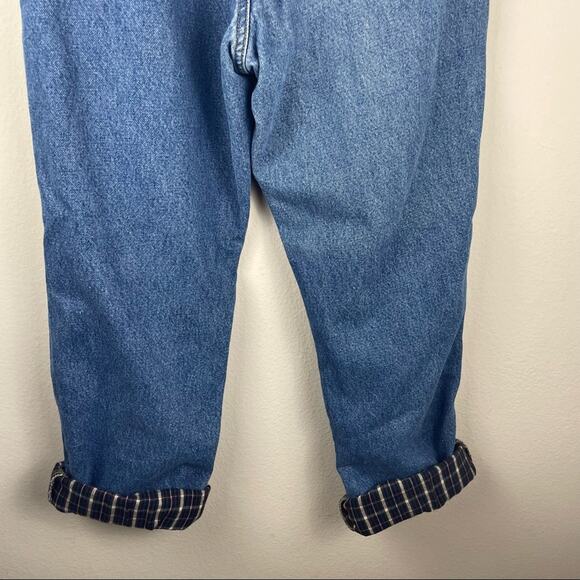 L.L. Bean Vintage Plaid Lined Classic Fit Denim Jeans Women’s Size 34 X 29 - Picture 12 of 13